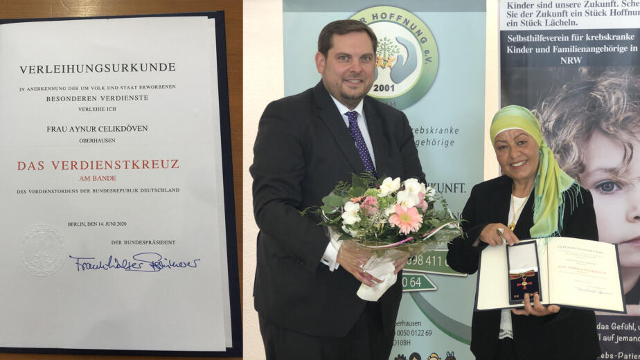 Verleihung des Bundesverdienstkreuzes am 10.09.2020 an Aynur Celikdöven
